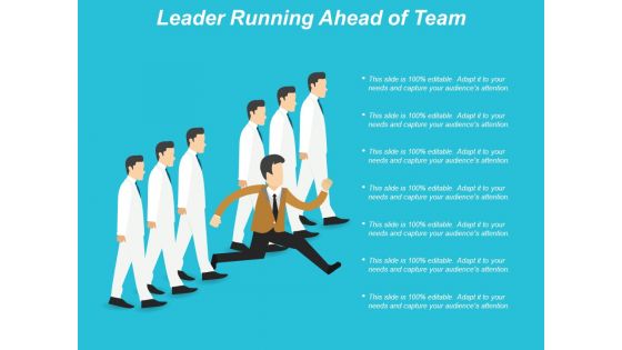 Leader Running Ahead Of Team Ppt PowerPoint Presentation Infographic Template Graphic Tips