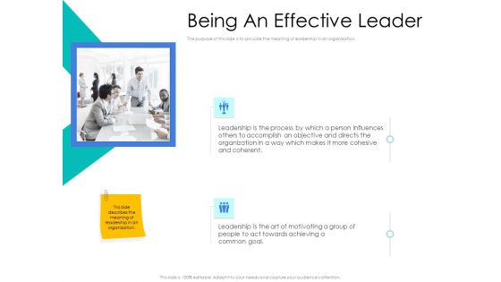 Leader Vs Administrators Being An Effective Leader Ppt Summary Layouts PDF