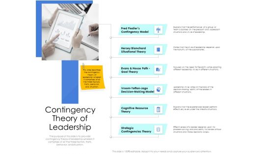 Leader Vs Administrators Contingency Theory Of Leadership Elements PDF