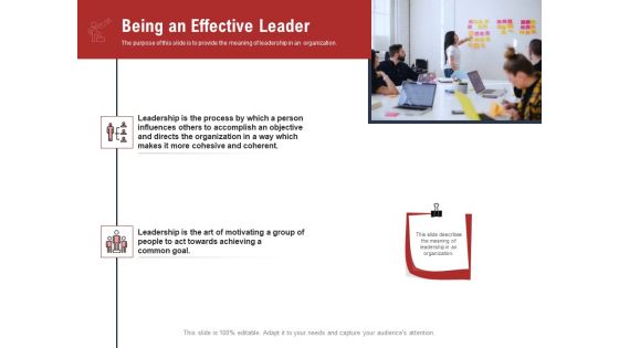 Leadership And Management Being An Effective Leader Pictures PDF