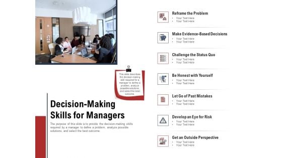 Leadership And Management Decision Making Skills For Managers Structure PDF