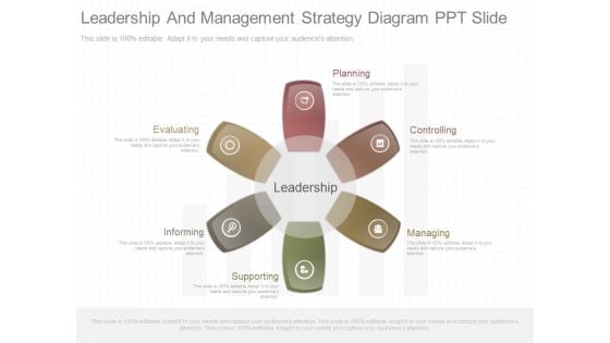 Leadership And Management Strategy Diagram Ppt Slide