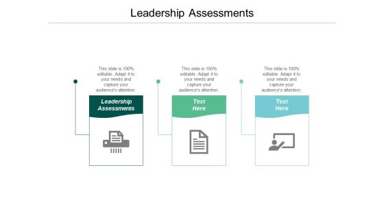 Leadership Assessments Ppt Powerpoint Presentation Summary Cpb