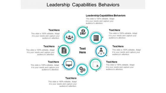 Leadership Capabilities Behaviors Ppt PowerPoint Presentation Infographic Template Slide Cpb