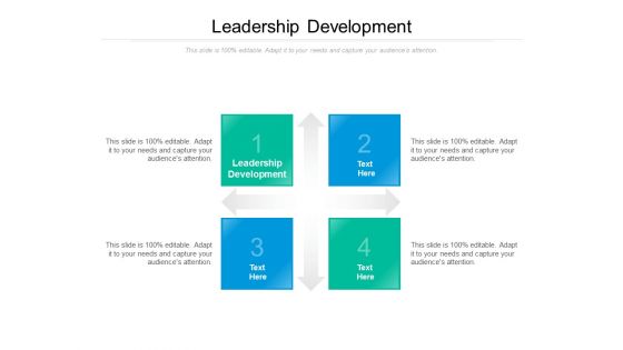 Leadership Development Ppt PowerPoint Presentation Outline Topics Cpb