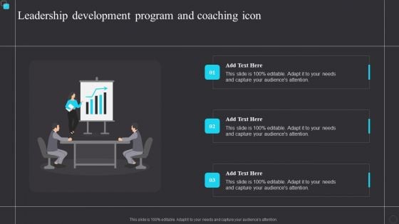 Leadership Development Program And Coaching Icon Structure PDF