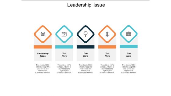 Leadership Issue Ppt Powerpoint Presentation Layouts Vector Cpb