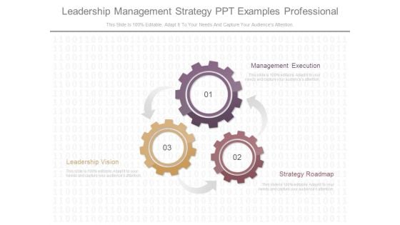 Leadership Management Strategy Ppt Examples Professional