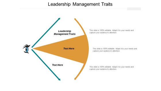 Leadership Management Traits Ppt PowerPoint Presentation Pictures Clipart Images Cpb