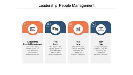 Leadership People Management Ppt PowerPoint Presentation Visual Aids Inspiration Cpb