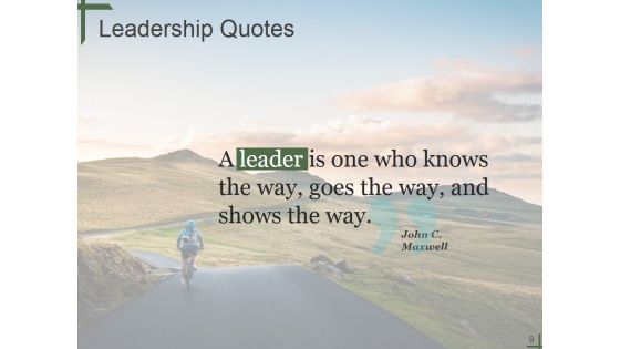 Leadership Ppt PowerPoint Presentation Complete Deck With Slides Slide09