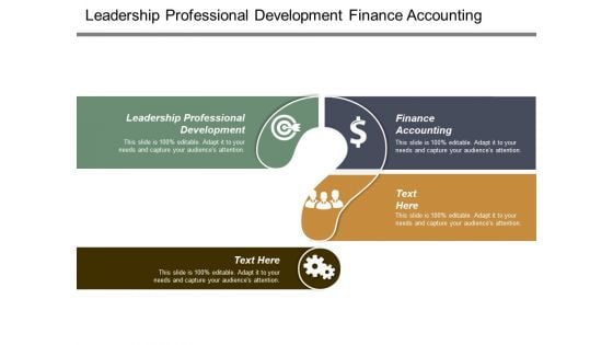 Leadership Professional Development Finance Accounting Ppt PowerPoint Presentation Show Master Slide