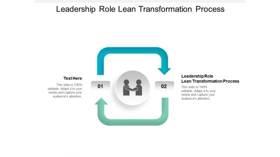 Leadership Role Lean Transformation Process Ppt PowerPoint Presentation Infographics Slide Cpb