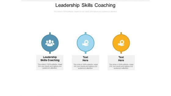 Leadership Skills Coaching Ppt PowerPoint Presentation Summary Icons Cpb