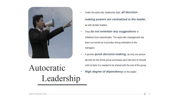Leadership Strategies And Practices Ppt PowerPoint Presentation Complete Deck With Slides Slide17