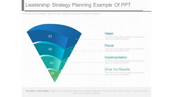Leadership Strategy Planning Example Of Ppt