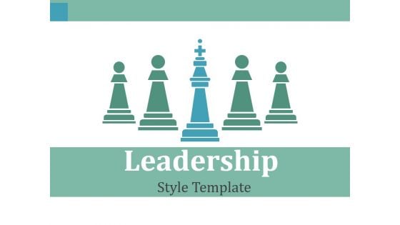 Leadership Style Template Ppt PowerPoint Presentation Ideas Portfolio