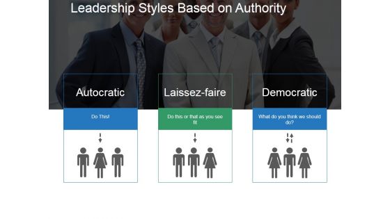 Leadership Styles Based On Authority Template 1 Ppt PowerPoint Presentation Layout