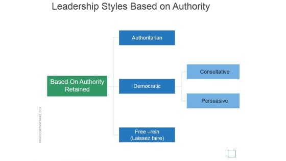 Leadership Styles Based On Authority Template 2 Ppt PowerPoint Presentation Visuals