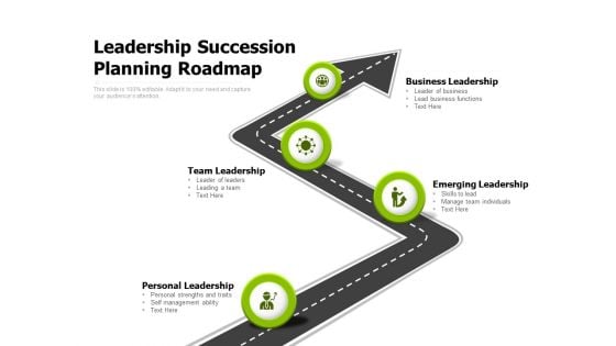 Leadership Succession Planning Roadmap Ppt PowerPoint Presentation Influencers PDF