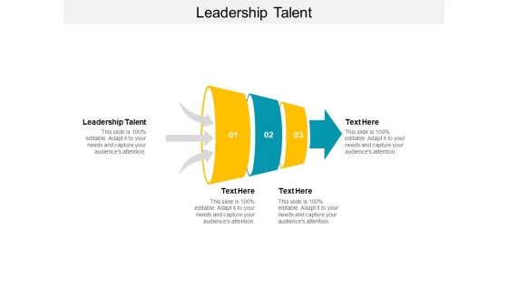 Leadership Talent Ppt PowerPoint Presentation Infographics Infographics Cpb