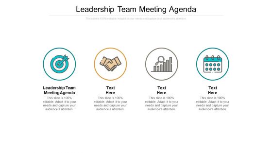 Leadership Team Meeting Agenda Ppt PowerPoint Presentation Layouts Guide Cpb