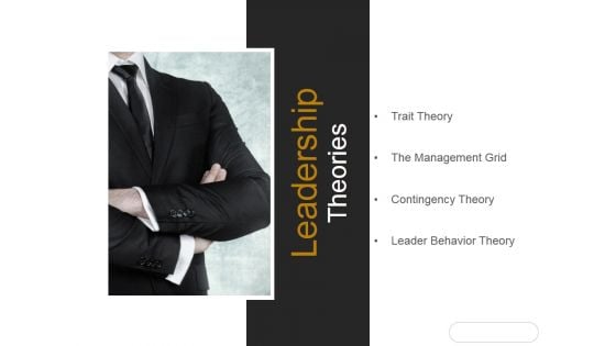 Leadership Theories Ppt PowerPoint Presentation Introduction