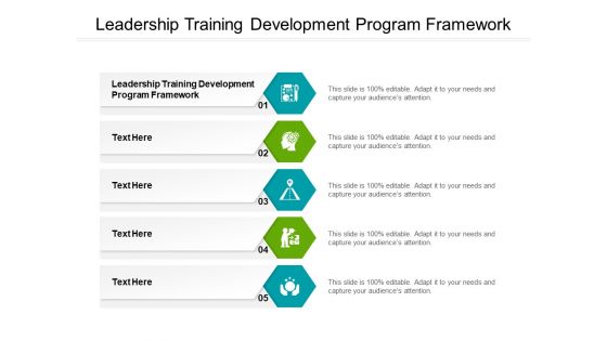 Leadership Training Development Program Framework Ppt PowerPoint Presentation Infographics Layouts Cpb Pdf