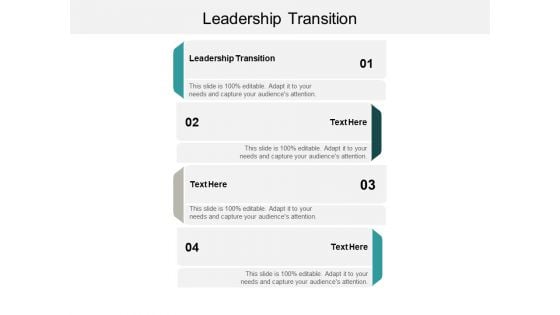 Leadership Transition Ppt PowerPoint Presentation Model Templates Cpb