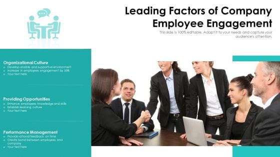 Leading Factors Of Company Employee Engagement Ppt Infographic Template Templates PDF