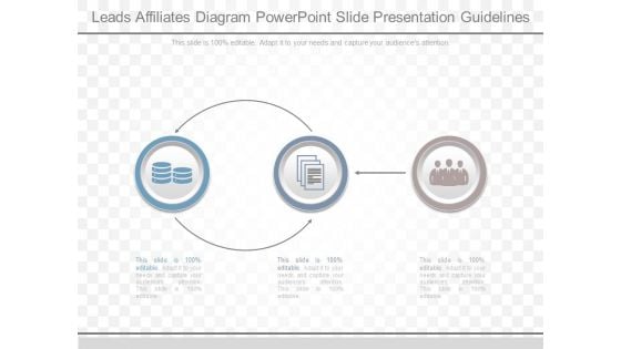 Leads Affiliates Diagram Powerpoint Slide Presentation Guidelines