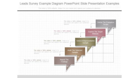 Leads Survey Example Diagram Powerpoint Slide Presentation Examples