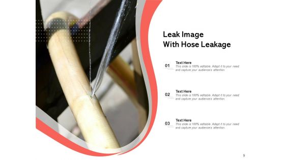 Leak Icon Battery Leakage Drop And Tap Ppt PowerPoint Presentation Complete Deck