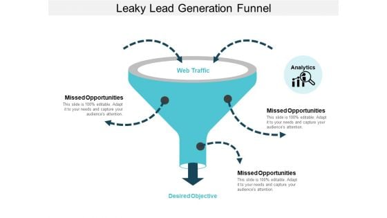 Leaky Lead Generation Funnel Ppt PowerPoint Presentation Styles Slides