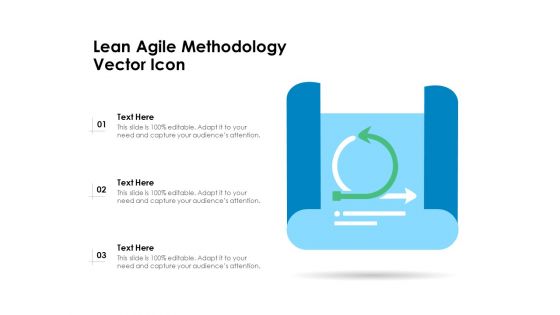 Lean Agile Methodology Vector Icon Ppt PowerPoint Presentation File Background Images PDF