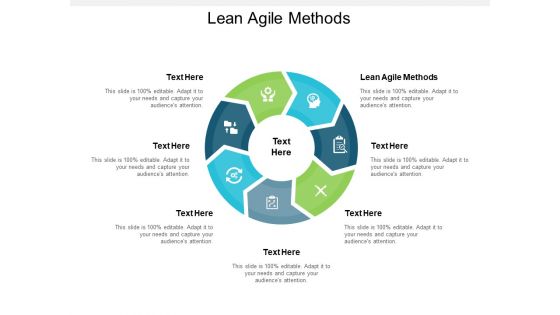Lean Agile Methods Ppt PowerPoint Presentation Layouts Show Cpb