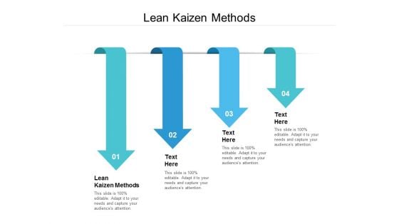 Lean Kaizen Methods Ppt PowerPoint Presentation Professional Themes Cpb