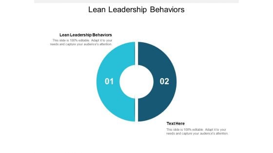 Lean Leadership Behaviours Ppt PowerPoint Presentation Slides Rules Cpb