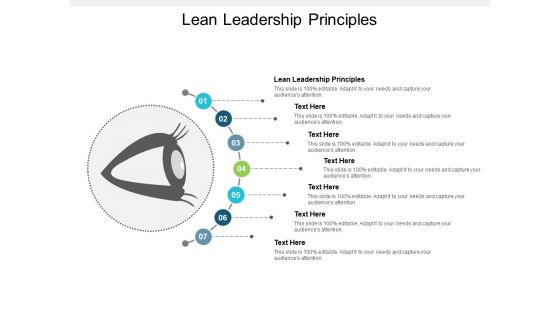 Lean Leadership Principles Ppt PowerPoint Presentation Show Cpb