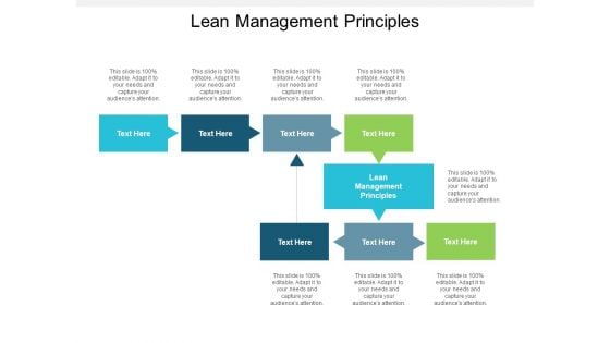 Lean Management Principles Ppt PowerPoint Presentation Outline Master Slide Cpb