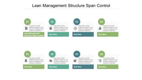 Lean Management Structure Span Control Ppt PowerPoint Presentation Icon Outline Cpb