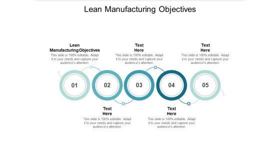 Lean Manufacturing Objectives Ppt PowerPoint Presentation Slides Graphic Tips Cpb