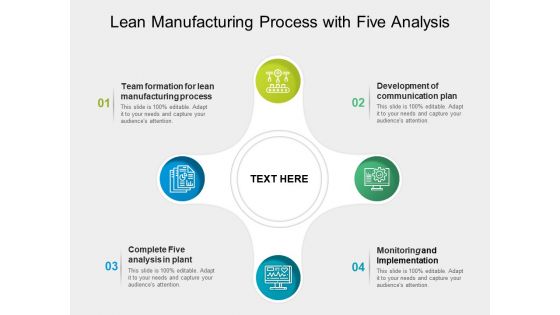 Lean Manufacturing Process With Five Analysis Ppt PowerPoint Presentation Icon Professional PDF