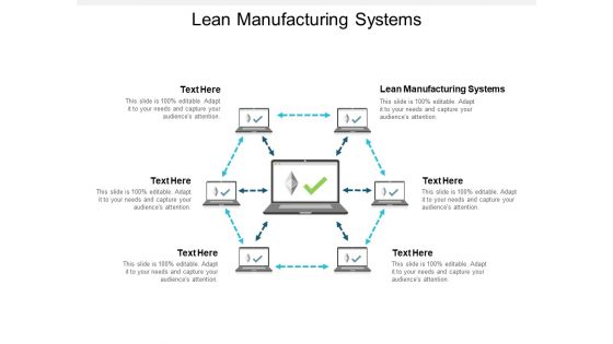 Lean Manufacturing Systems Ppt PowerPoint Presentation Layouts Diagrams Cpb