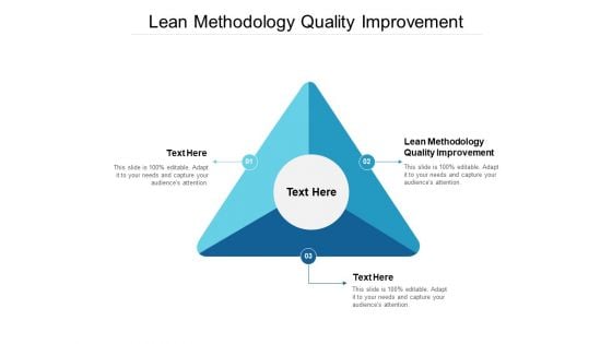 Lean Methodology Quality Improvement Ppt PowerPoint Presentation Model Background Designs Cpb