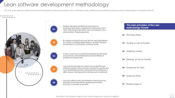 Lean Software Development Methodology Agile Project Development Strategies Ideas PDF