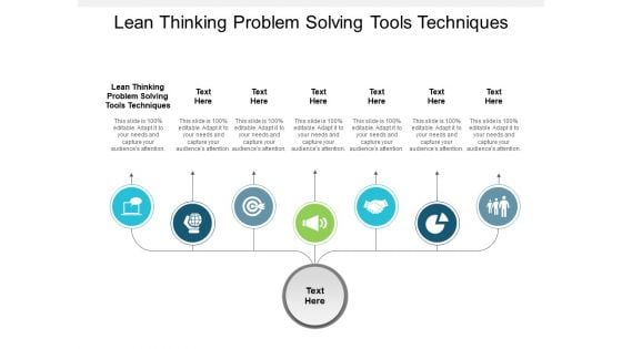 Lean Thinking Problem Solving Tools Techniques Ppt PowerPoint Presentation Layouts Graphic Images Cpb