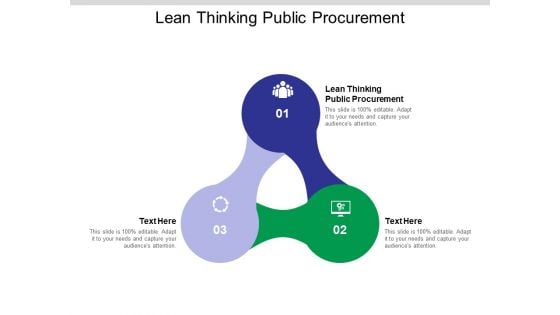 Lean Thinking Public Procurement Ppt PowerPoint Presentation Ideas Brochure Cpb