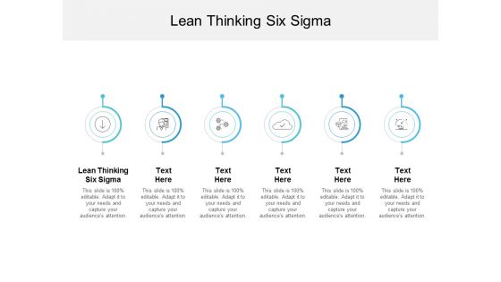 Lean Thinking Six Sigma Ppt PowerPoint Presentation Slide Cpb