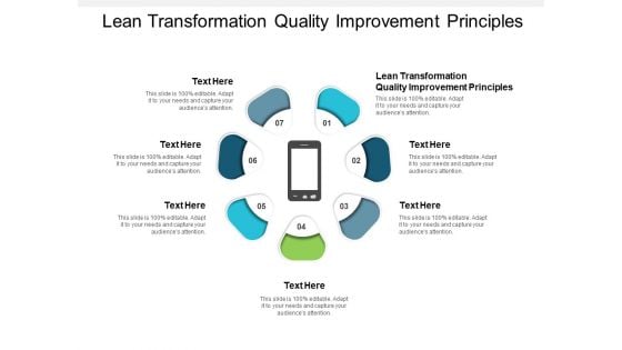 Lean Transformation Quality Improvement Principles Ppt PowerPoint Presentation Show Graphic Images Cpb